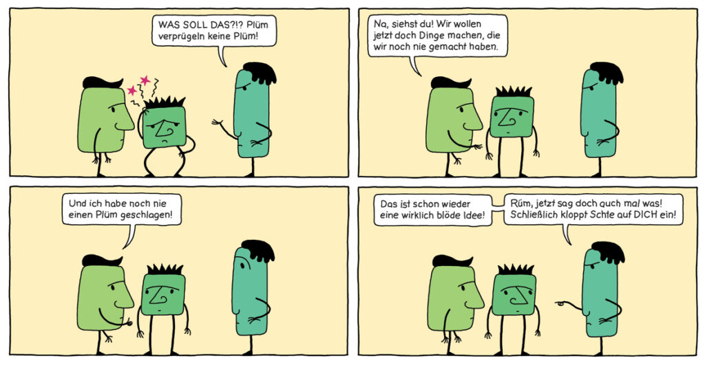 „Nicht die hellste Kerze auf der Torte der Evolution“ Comic.de