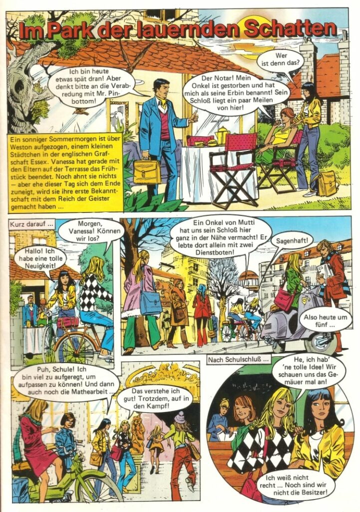 „Vanessa Die Freundin der Geister“ Oder Lesen Mädchen Comics